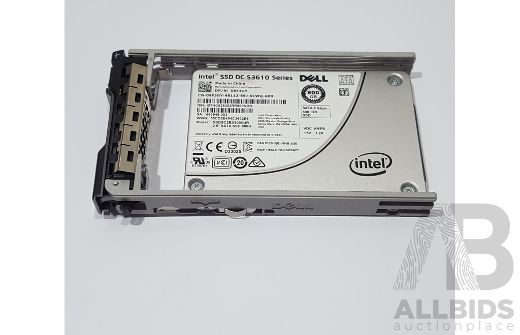 Intel (SSDSC2BX800G4R) 800GB SATA 6Gbps 2.5-Inch Solid State Drive