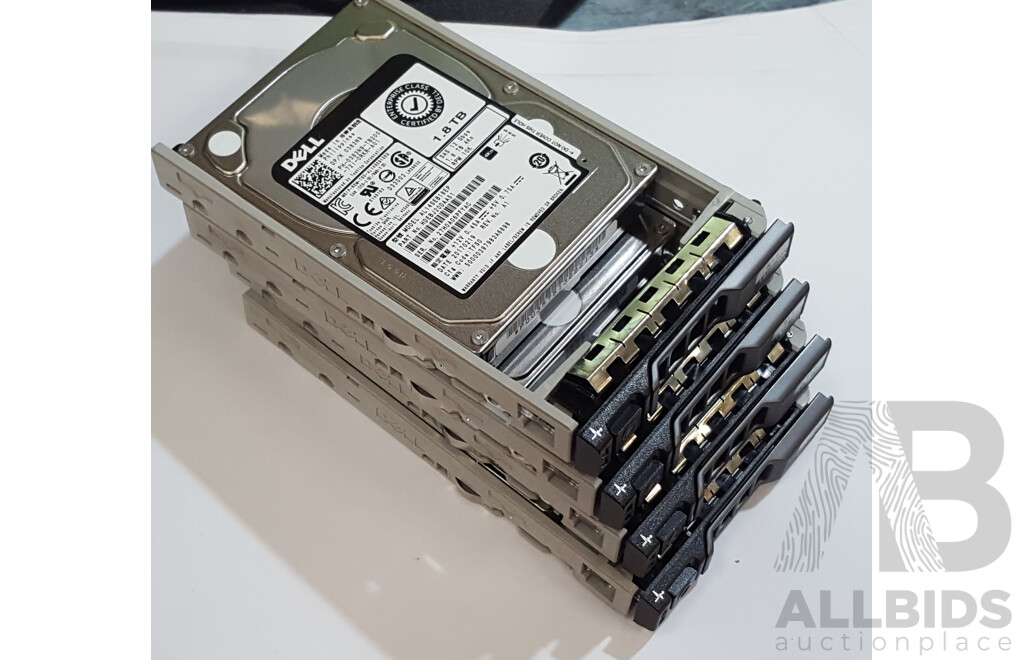 Dell (AL14SEB18EP) 1.8TB 4Kn SAS 12Gbps 10K 2.5-Inch Hard Drive - Lot of Four