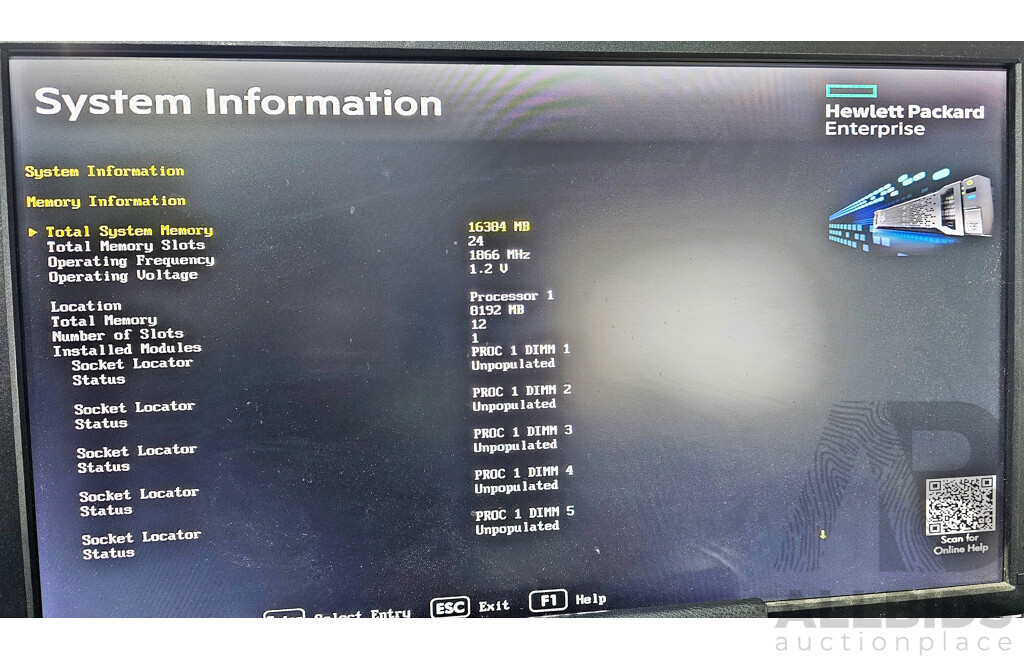 HPE ProLiant DL380 Gen9 Intel Xeon (E5-2620 V3) 2.40GHz-3.20GHz 6-Core CPU 2RU Server W/ 16GB DDR4