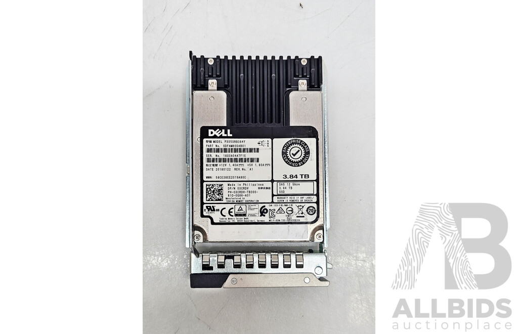 Dell (PX05SRB384Y) 3.84TB SATA 12Gbps 2.5-Inch Solid State Drive