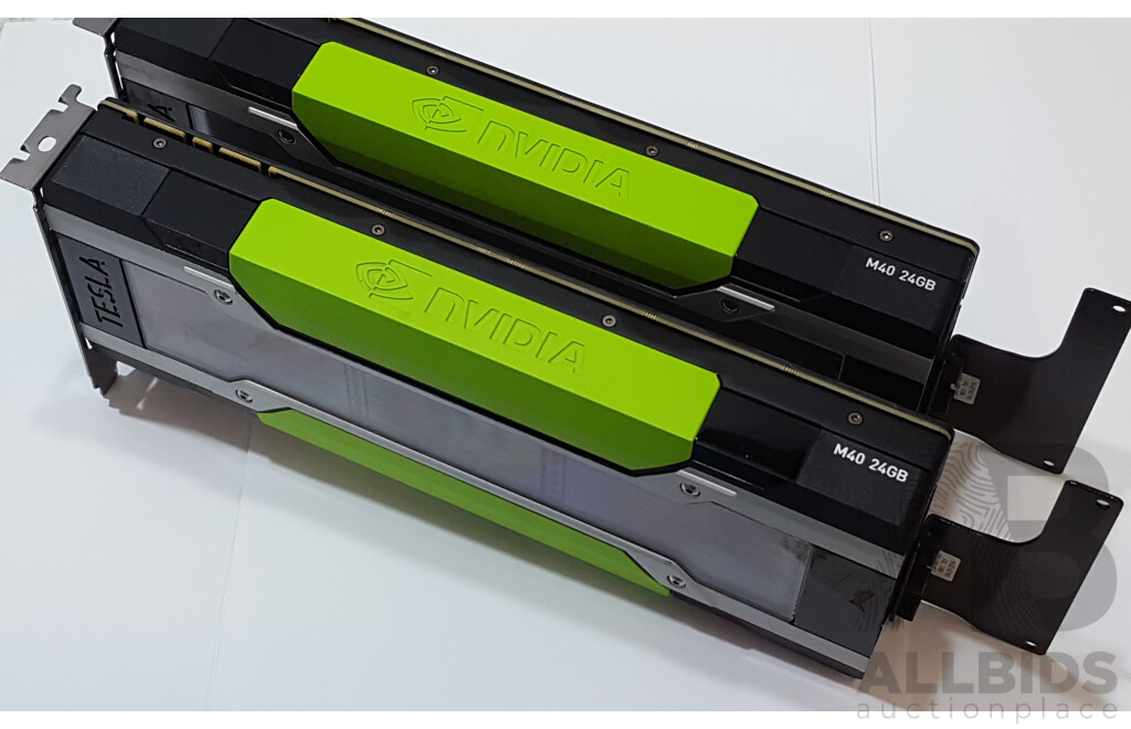 NVIDIA Tesla M40 24GB GDDR5 Graphics Card - Lot of Two