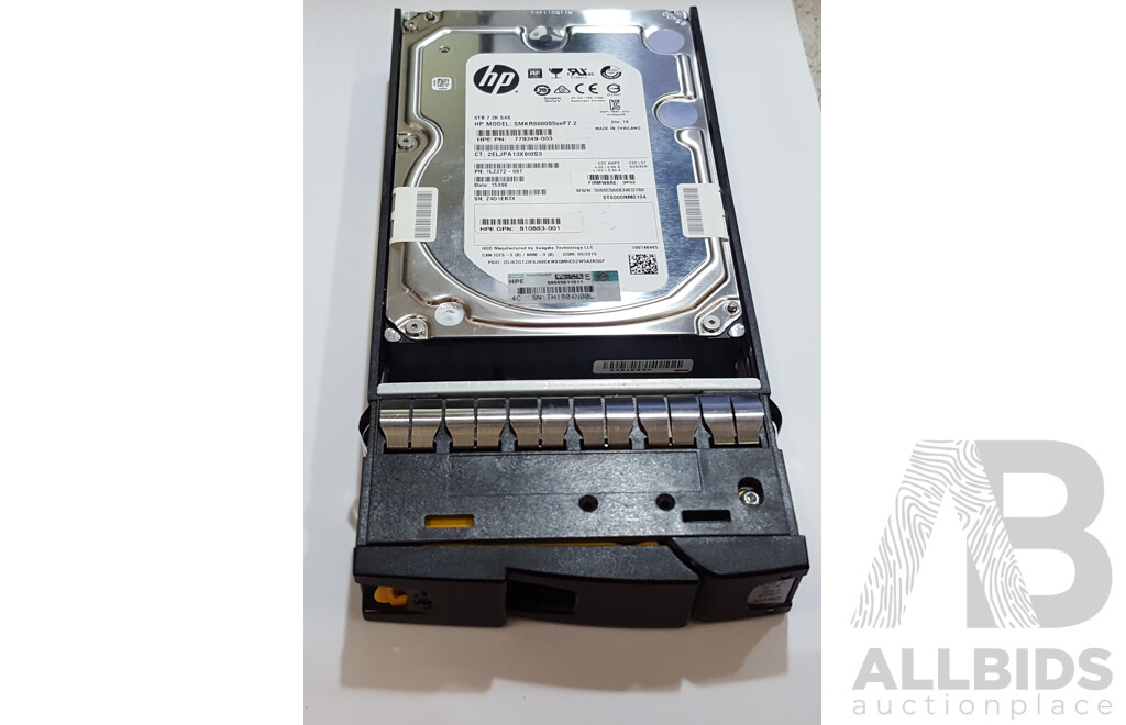 HP (SMKR6000S5xeF7.2) 6TB 7.2K SAS 12Gbps 3.5-Inch Hard Drive