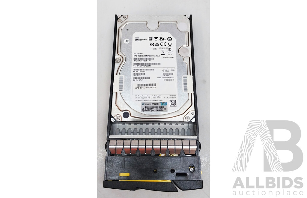 HPE (SMK8000S5xeF7.2) 8TB 7.2K SAS 3.5 Inch Hard Drive