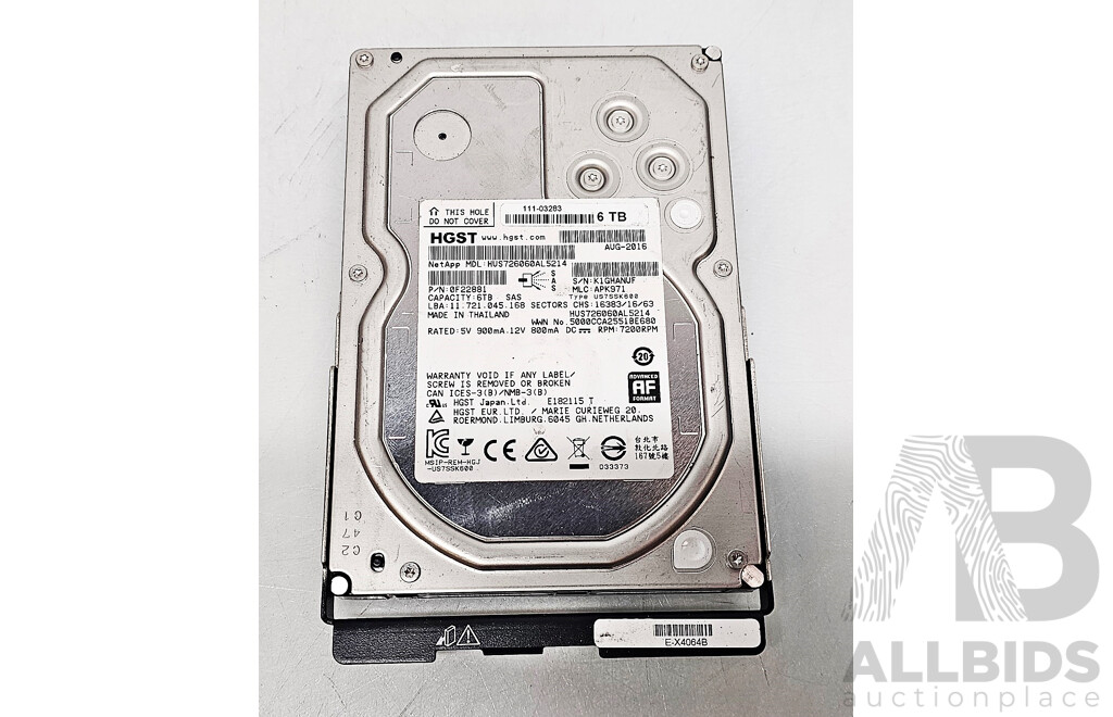 HGST (0F22881) 6TB 12Gbps 7.2K SAS 3.5-Inch Hard Drive