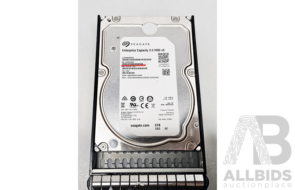 Seagate (ST6000NM0095) 6TB 12Gbps 7.2K SAS 3.5-Inch Hard Drive