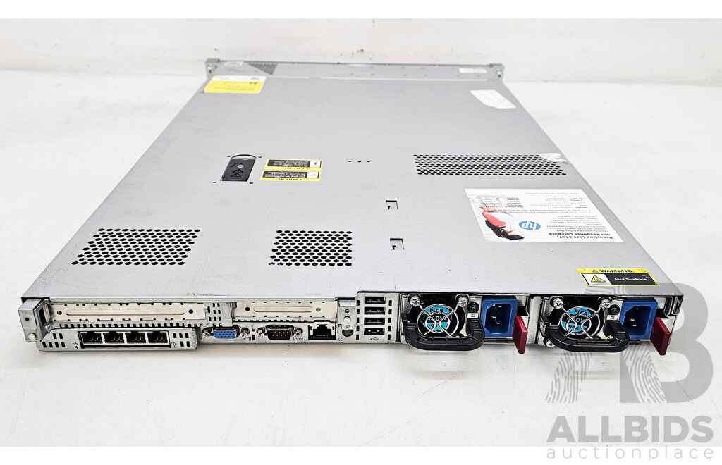 HP ProLiant DL360p Gen8 Dual Intel Xeon (E5-2630 V2) 2.60GHz-3.10GHz 6-Core CPU 1RU Server W/ 64GB DDR3