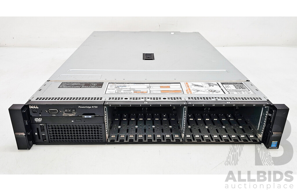 Dell PowerEdge R730 Dual Intel Xeon (E5-2680 V3) 2.50GHz-3.30GHz 12-Core CPU 2RU Server W/ 64GB DDR4