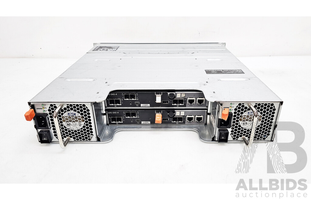 Dell (E04J) PowerVault MD3420 24-Bay SAS Hard Drive Array W/ 25.2TB of Total Storage