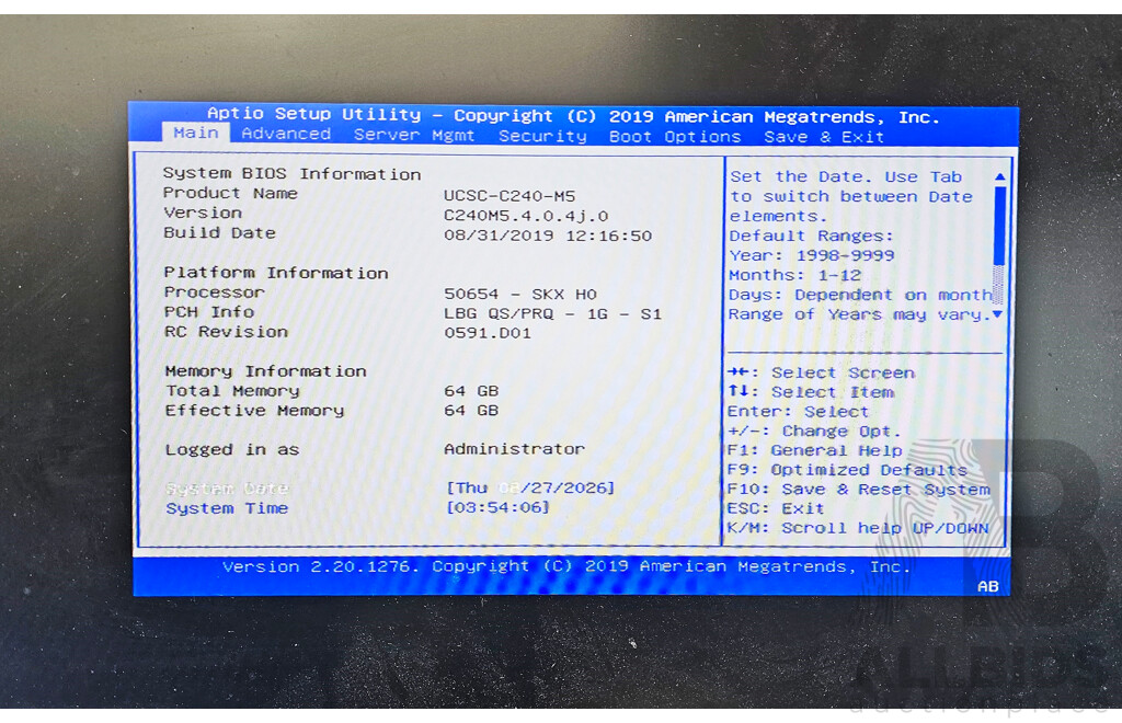 Cisco UCS C240 M5SX Dual Intel Xeon GOLD (6132) 2.60GHz-3.70GHz 14-Core CPU 2RU Server W/ 64GB DDR4 & 5.7TB Storage