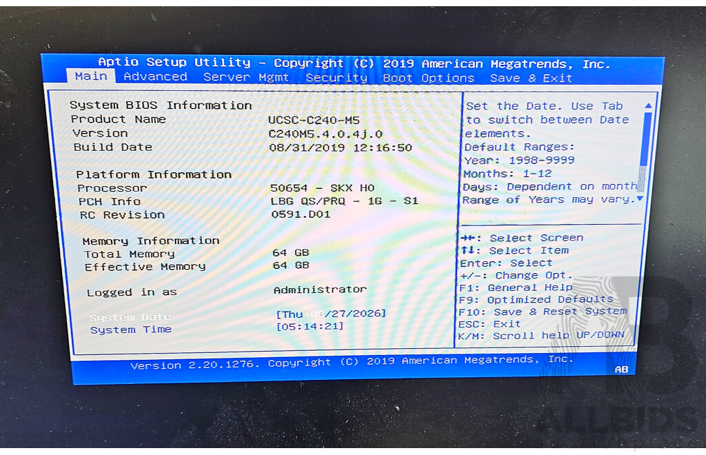Cisco UCS C240 M5SX Dual Intel Xeon GOLD (6132) 2.60GHz-3.70GHz 14-Core CPU 2RU Server W/ 64GB DDR4