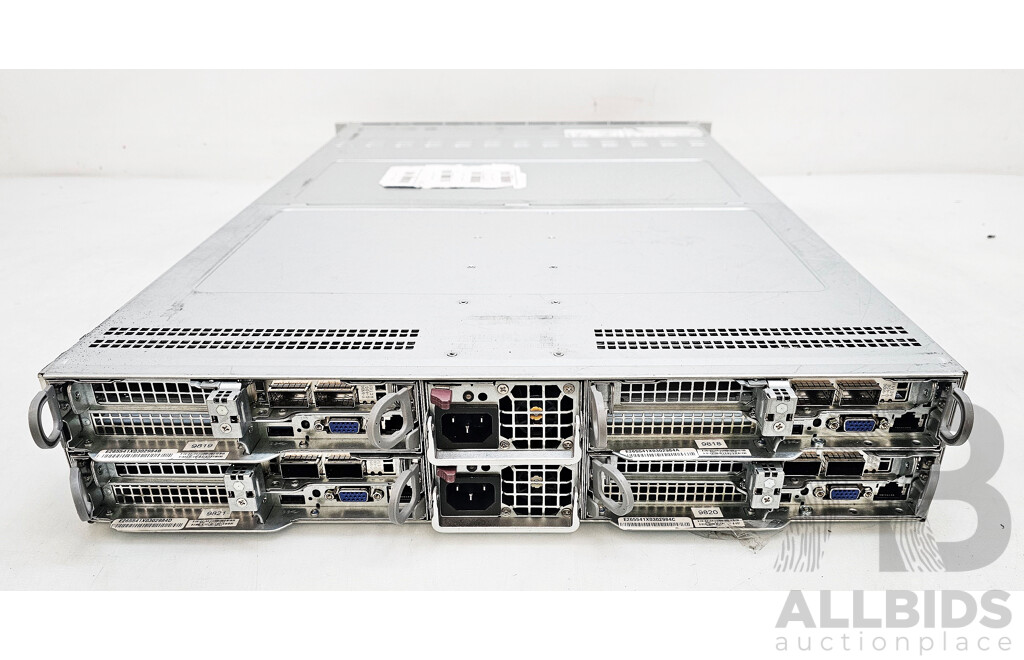 Supermicro 4-Slot Multi-Node Server W/ 4 X Supermicro Intel Xeon CPU Nodes