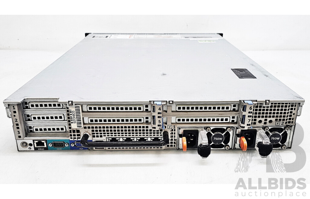 Dell (E14S) PowerEdge R720 Dual Intel Xeon (E5-2609) 2.4GHz 4-Core CPU 2RU Server W/ 4GB DDR3