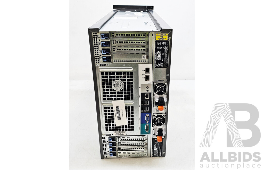 Dell PowerEdge T620 Dual Intel Xeon (E5-2650 V2) 2.60GHz-3.40GHz 8-Core CPU Tower Server W/ 64GB DDR3
