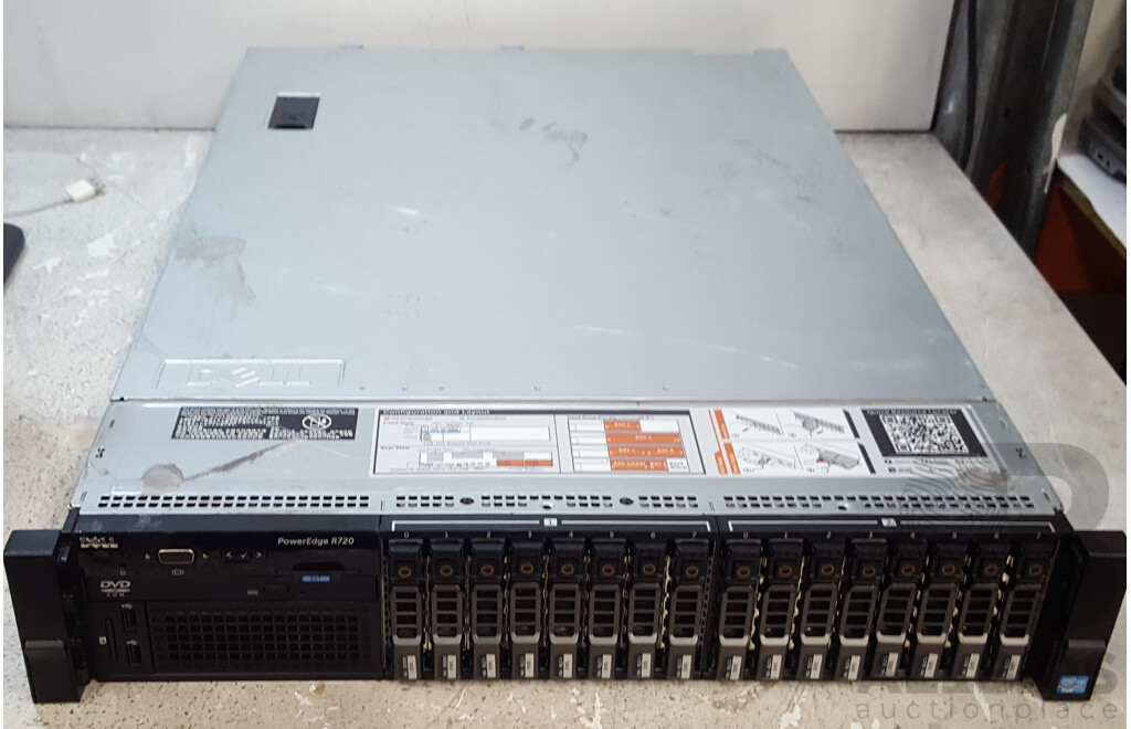 Dell PowerEdge R720 Dual Intel Xeon (E5-2660 v2) 2.20GHz-3.00GHz 10-Core CPU 2RU Server w/ 128GB DDR3