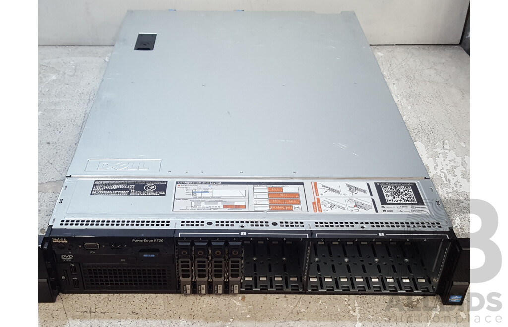 Dell PowerEdge R720 Dual Intel Xeon (E5-2660 v2) 2.20GHz-3.00GHz 10-Core CPU 2RU Server w/ 128GB DDR3