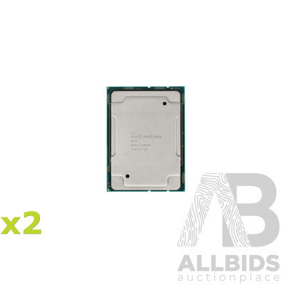 Intel Xeon GOLD (6140) 2.30GHz-3.70GHz 18-Core Server CPU - Lot of Two