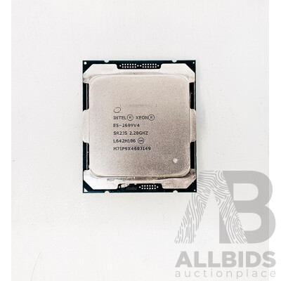 Intel Xeon (E5-2699v4) 2.20GHz-3.60GHz 22-Core Server CPU - Lot of Four