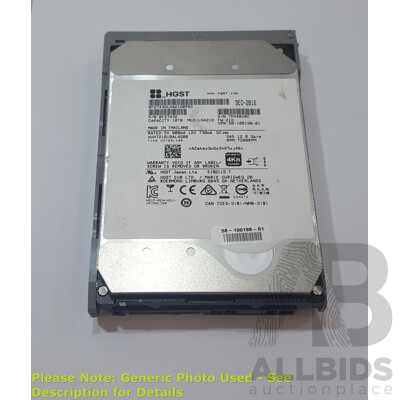 HGST (HUH721010AL4200) 10TB 7.2K SAS 3.5-Inch Hard Drive