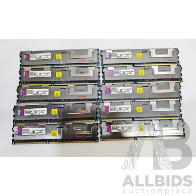 Kingston 16GB ECC DDR3 RDIMM RAM - Lot of Ten