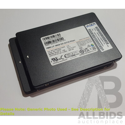 Samsung (PM883) 480GB SATA 6Gbps 2.5-Inch Solid State Drive - Lot of Two