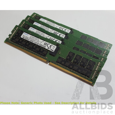 Samsung 32GB ECC DDR4 2666V RDIMM RAM - Lot of Four