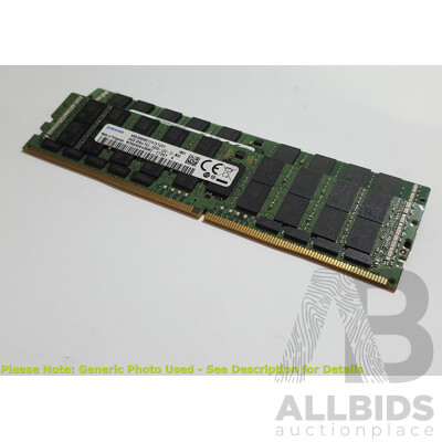Samsung 64GB ECC DDR4 2666V RDIMM RAM - Lot of Two