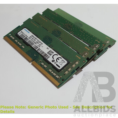 Samsung 8GB DDR4 2666V Laptop RAM - Lot of Four