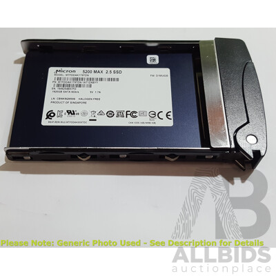 Micron (MTFDDAK1T9TDN) 5200 MAX 1.92TB SATA 6Gbps 2.5-Inch Solid State Drive