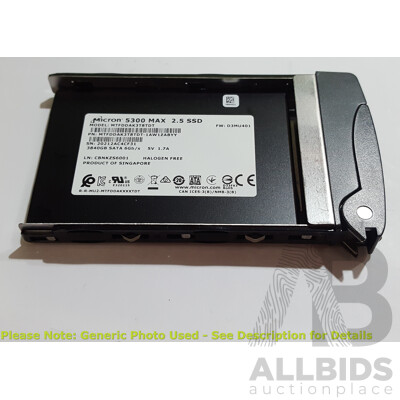 Micron (MTFDDAK3T8TDT) 5300 MAX 3.84TB SATA 6Gbps 2.5-Inch Solid State Drive