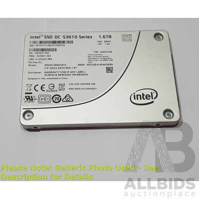 Intel (SSDSC2BX016T4) SSD DC S3610 Series 1.60TB SATA 6Gbps 2.5-Inch Solid State Drive