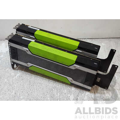 NVIDIA Tesla K80 24GB GDDR5 Graphics Card - Lot of Two