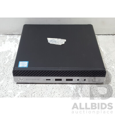 HP EliteDesk 800 G3 DM 35W Intel Core i5 (7500T) 2.70GHz-3.30GHz 4-Core CPU Tiny Form Factor Desktop Computer w/ Power Adapter
