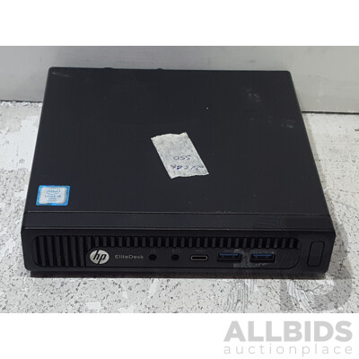 HP EliteDesk 800 G2 DM 35W Intel Core i5 (6500T) 2.50GHz-3.10GHz 4-Core CPU Tiny Form Factor Desktop Computer w/ Power Adapter