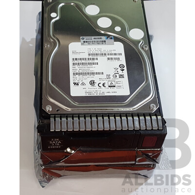 HP (MB3000GDUPA) 3TB SATA 6Gbps 7.2K 3.5-Inch Hard Drive - Lot of Three
