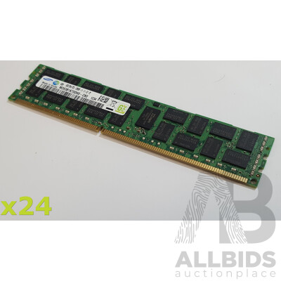 Samsung 8GB ECC DDR3 12800R RDIMM RAM - Lot of 24