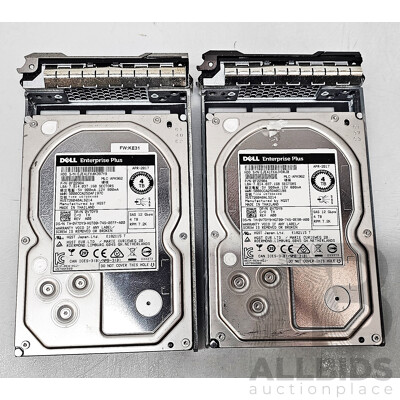 Dell (0F22984) 4TB 12Gbps 7.2K SAS 3.5-Inch Hard Drive - Lot of Two