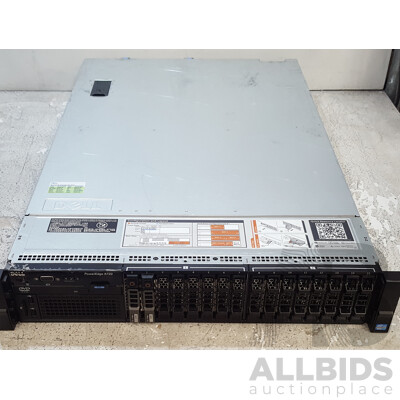 Dell PowerEdge R720 Dual Intel Xeon (E5-2690 0) 2.90GHz-3.80GHz 8-Core CPU 2RU Server w/ 128GB DDR3