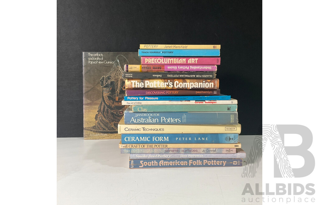 Collection of Pottery and Ceramics Reference Books