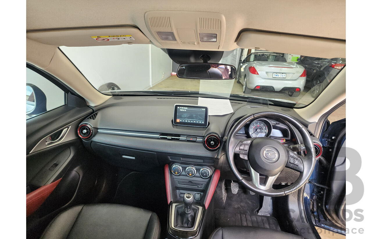 8/2015 Mazda CX-3 S-Touring DK Safety Pack 4d Wagon Deep Crystal Blue 2.0L