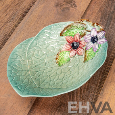 Carlton Ware Glazed Leaf Form Dish