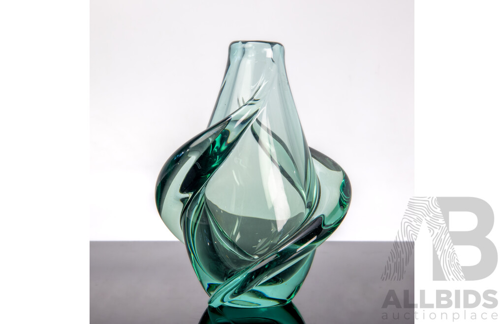 Art Glass Vase Attributed to František Zemek for Železný Brod