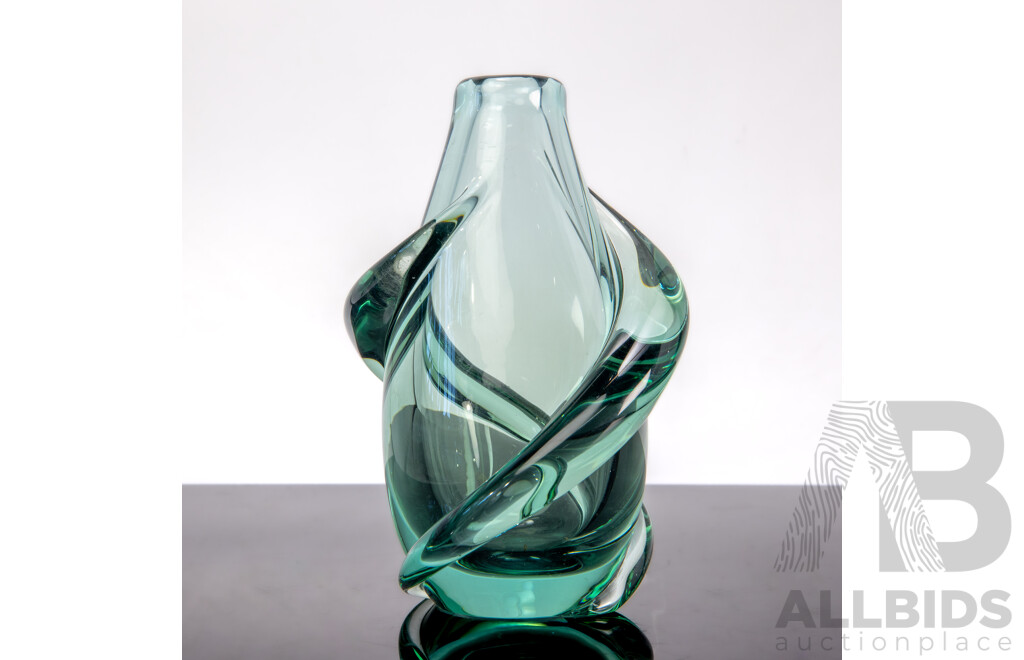 Art Glass Vase Attributed to František Zemek for Železný Brod