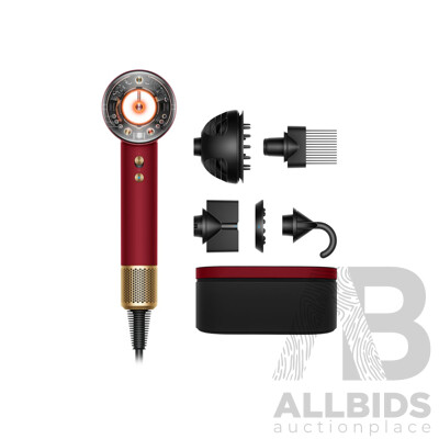 Dyson (594822) Supersonic Nural Intelligent Hair Dryer (Red Velvet/Gold) - ORP $749 (Includes 1 Year Warranty From Dyson)