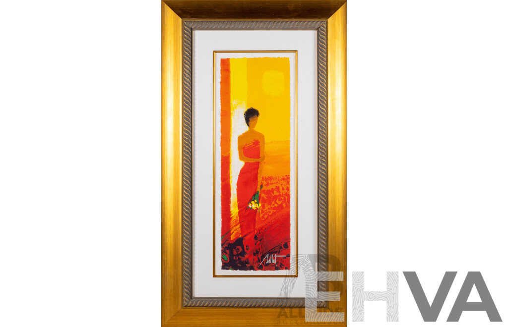 Emile Bellet, (20th Century, French, 1941-), Ete Rouge, Limited Edition Colour Giclee Print, 94 x 54 cm (frame)