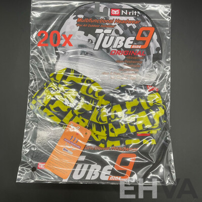 N-rit Tube 9 Original Multifunctional Headwear - Headband/Neck Warmer - Lot of 20