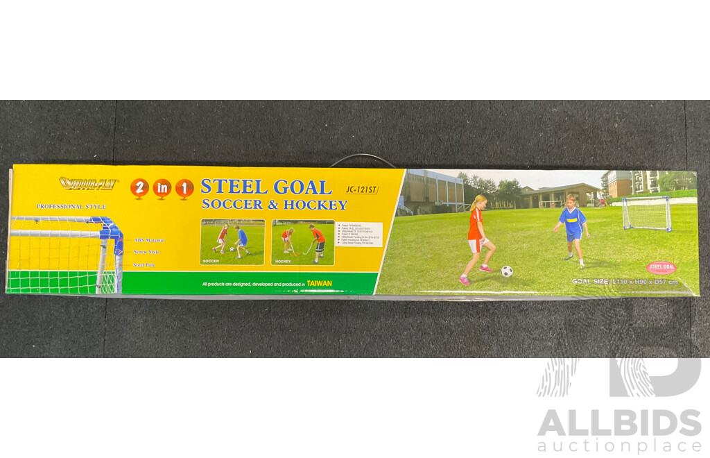 2in1 Steel SOCCER / HOCKEY Goal