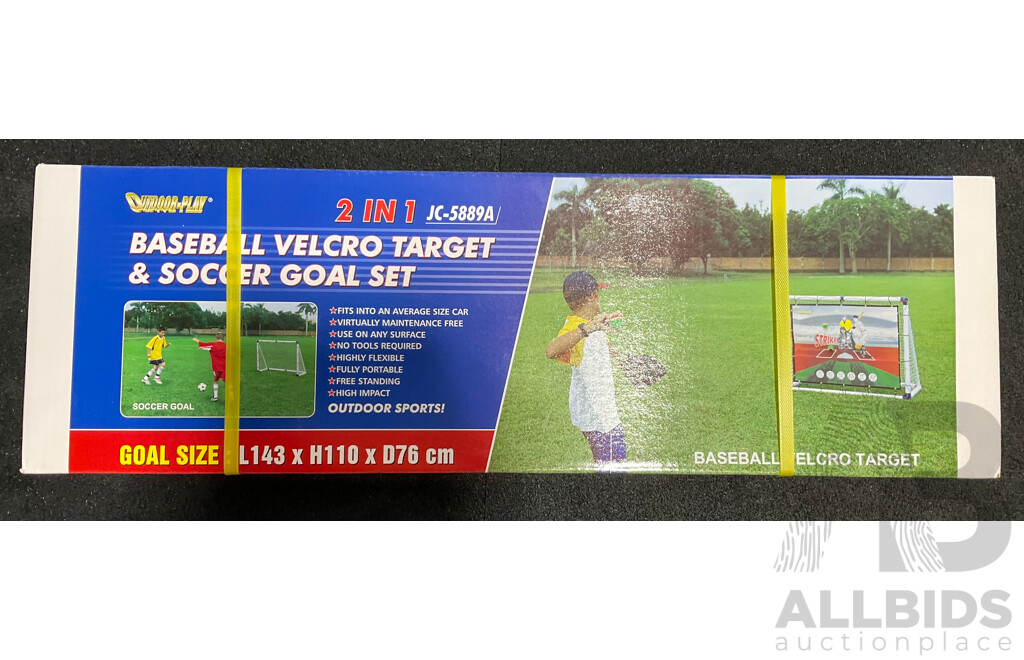 Collection of Various Sports Equipment for Baseball, Soccer, Cricket and Tennis - Lot of 8