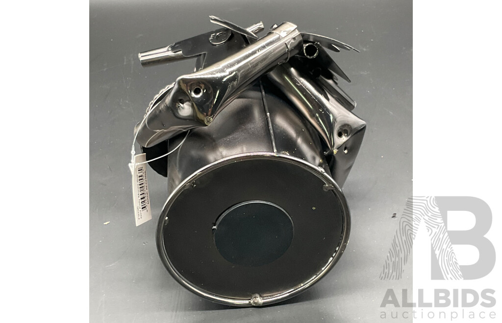 Metal ''Nuts and Bolts'' Knight (x1), Cowboy Bottle Holder (x2) and Ned Kelly Money Bank Sculptures (x2) - Lot of 5