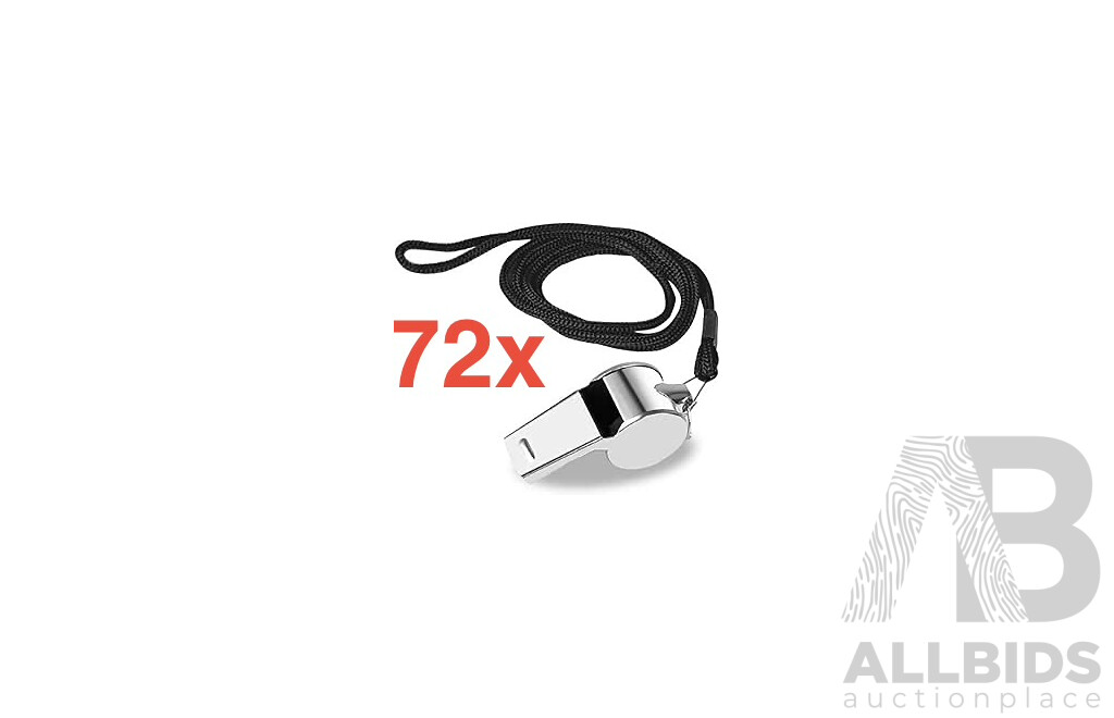 EYE CUE Metal Whistle - Lot of 72