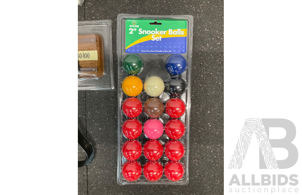 Assorted Billiard Equipment, Including Target Nick Varner Cue (6x) and More - Lot of 13